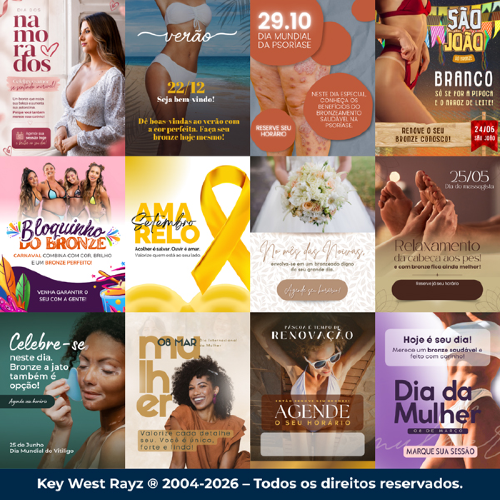 Material de marketing pronto para suas redes sociais
